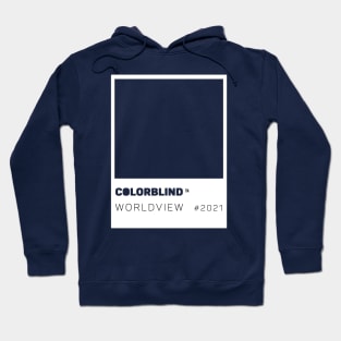 COLORBLIND WorldView - logo - white card. Hoodie